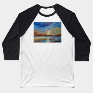 Sunset Sail Baseball T-Shirt